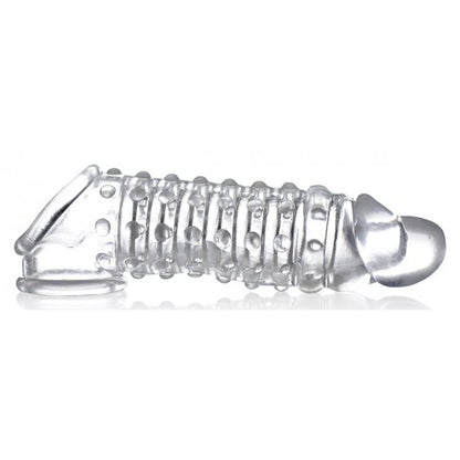 clear penis enhancer sleeve from size matters, adds 1.5 inches to length