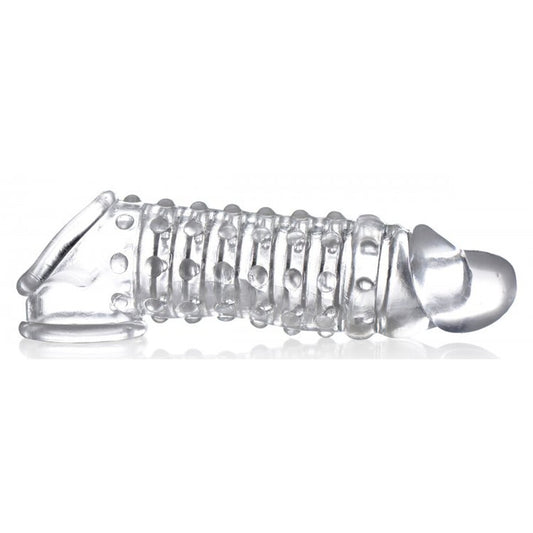 clear penis enhancer sleeve from size matters, adds 1.5 inches to length