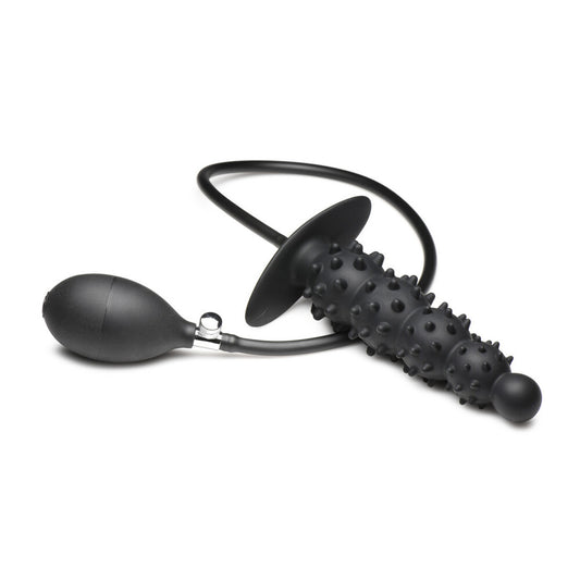 Master Series ass puffer inflatable anal plug with a textured, nubbed surface.