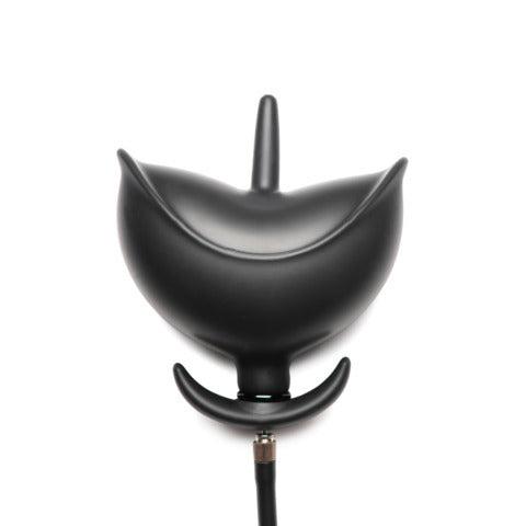 Inflatable anal plug with anchor base, from the master series, for anal play.