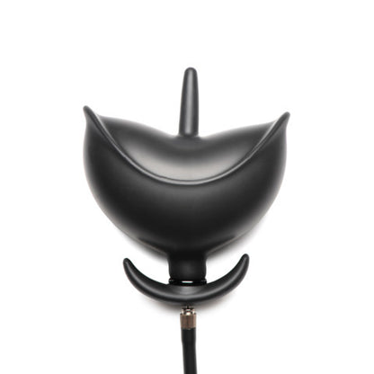 Inflatable anal plug with anchor base, from the master series, for anal play.