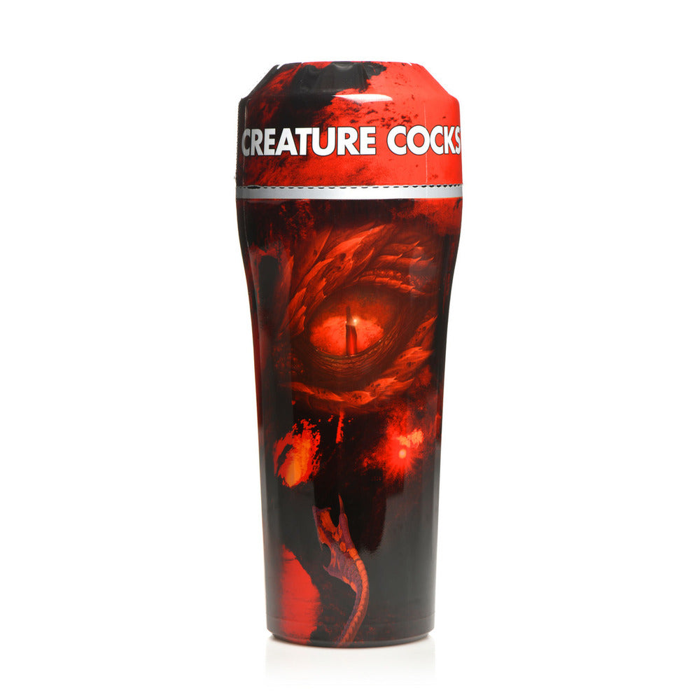 Creature Cocks Dragon Snatch masturbator, textured pleasure tunnel for satisfying solo fun, XR Brands.