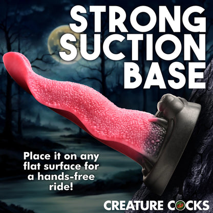 wolfs lick maw dildo in soft silicone, realistic detail and textured for pleasure