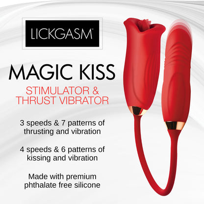 magic kiss clitoral stimulator vibe in a playful, ergonomic design for thrilling pleasure.