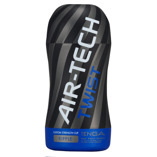 Tenga air tech twist ripple reusable vacuum cup masturbator, textured for enhanced sensation.