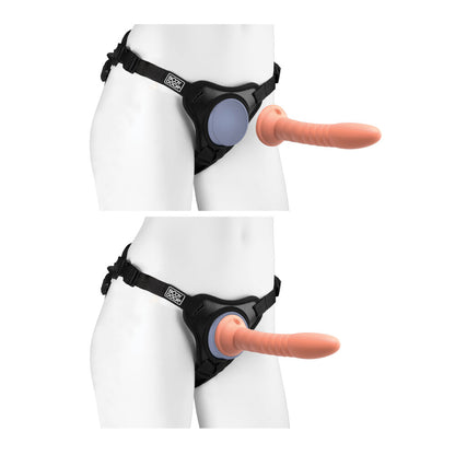 PipeDream Dillio Body Dock SE: adjustable strap-on harness in black, for comfortable, hands-free use.