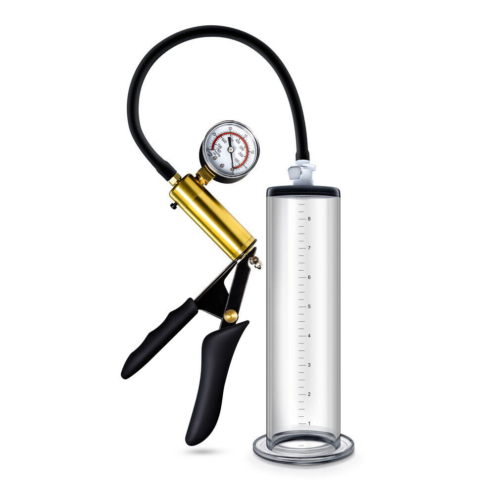 Blush Novelties performance vx6 vacuum penis pump in clear plastic for enhancement.