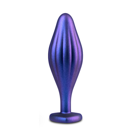 A wavy, sparkly, and patterned butt plug for anal adventures, a cheeky accessory.