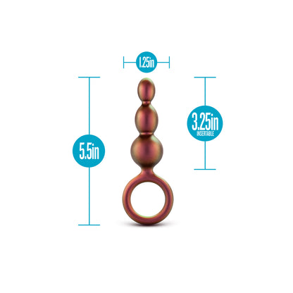 A beaded butt plug from Blush Novelties featuring looped matrix design for anal adventures.