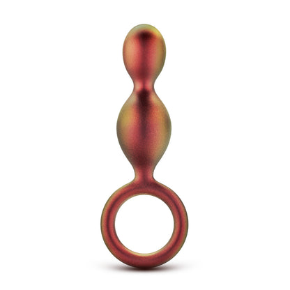 Two linked blush novelties butt plugs, designed for anal play, with a smooth finish.