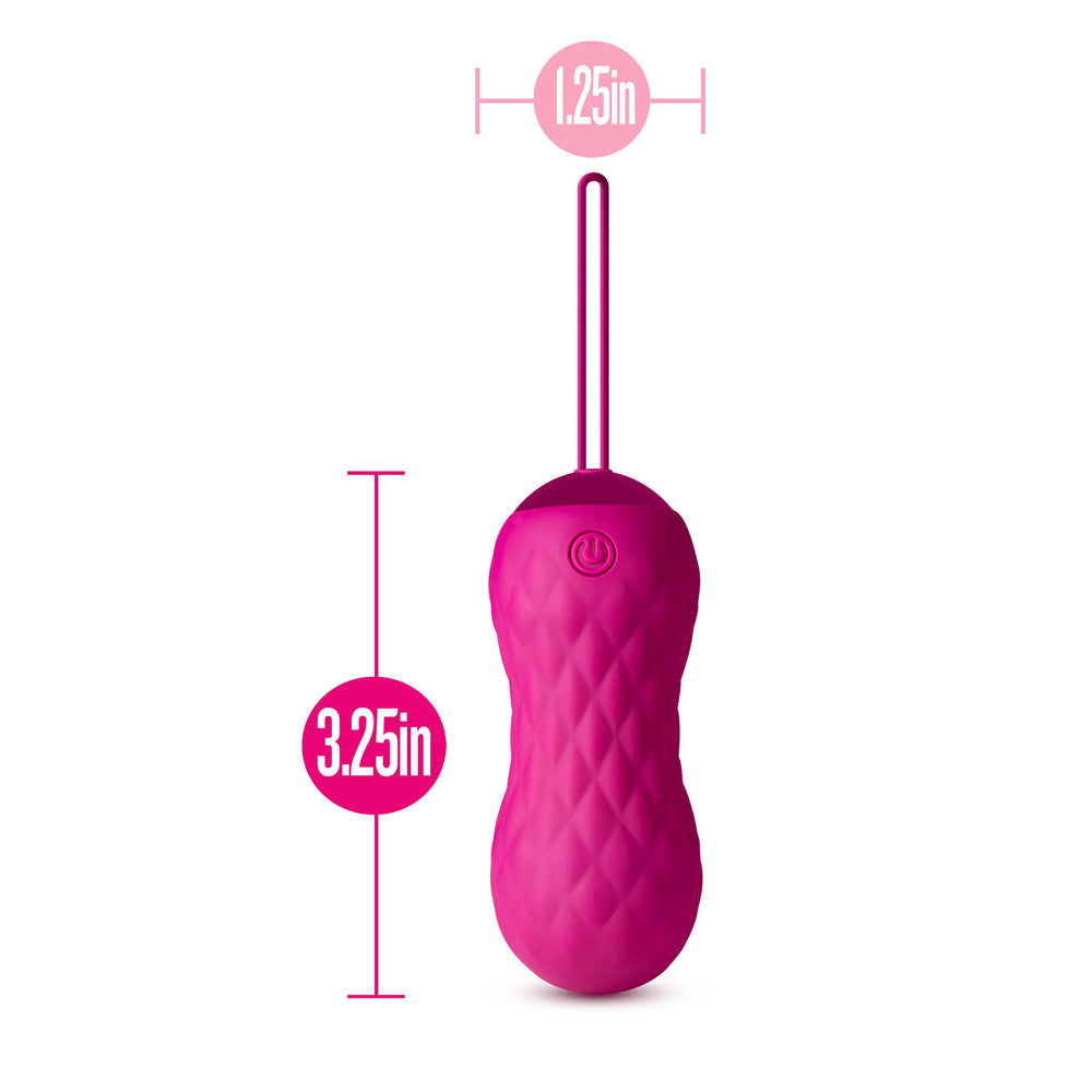 blush carina gyrating egg, a pink remote control kegel exerciser for pleasure and pelvic floor training.