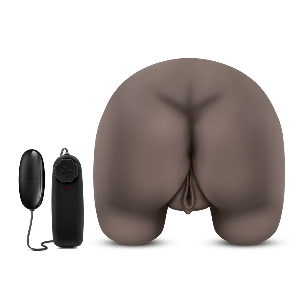 blush novelties tiana hot chocolate luscious pussy and bum vibrator for solo pleasure