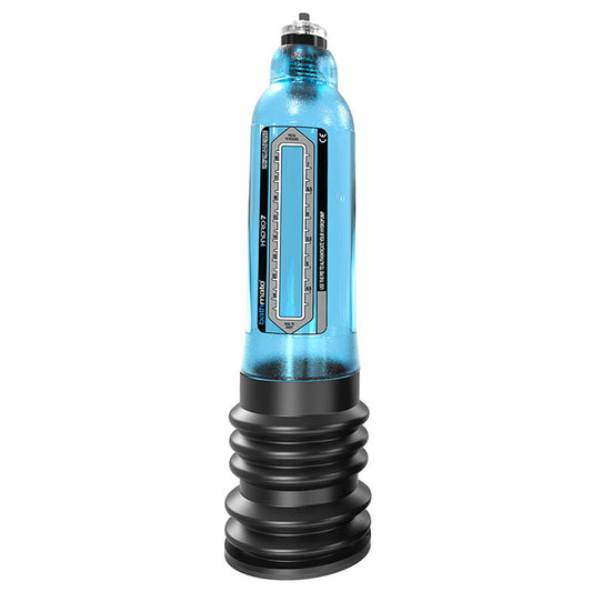 Aqua blue bathmate hydro 7 penis pump for penis development and enhancement.