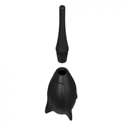 Bathmate Hydro Rocket Douche, a personal hygiene device, showing its red and transparent design.