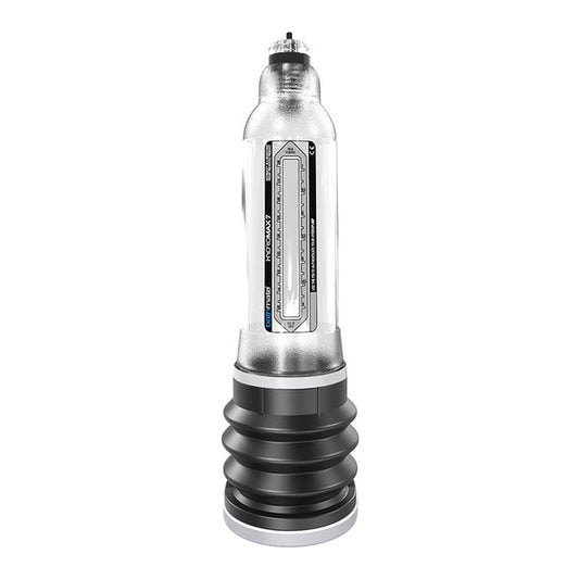 bathmate hydromax 7 crystal clear penis pump; transparent hydro-vacuum device for penis enhancement