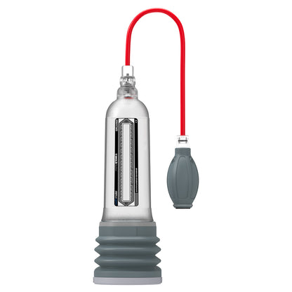 Bathmate Hydroxtreme 11 penis pump, crystal clear design for penis development.