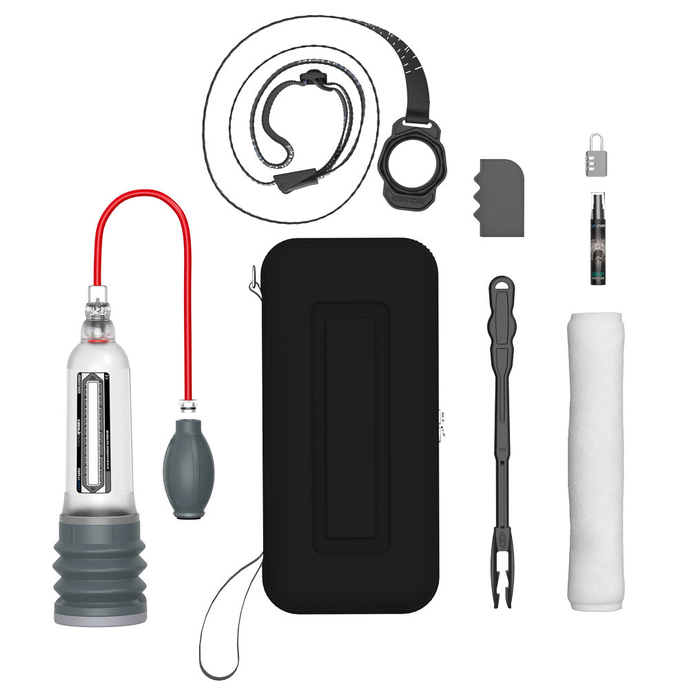 bathmate hydroxtreme 9 crystal clear penis pump, transparent cylinder for penis enlargement