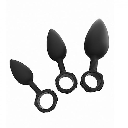 Bathmate anal training butt plugs, varying sizes, soft silicone, for gradual expansion.