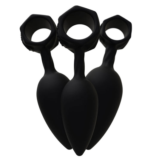 Vibrating anal training plug from bathmate, purple silicone with a smooth, ergonomic design.