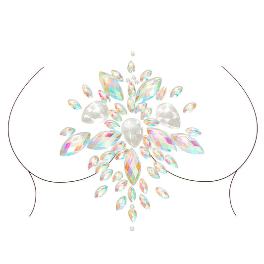 Celestial body jewels sticker from Leg Avenue, stick-on face and body gems for festival glamour.
