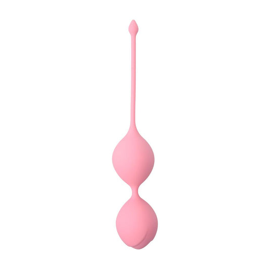 Dream Toys 'See You In Bloom' pink orgasm balls for pleasure, smooth finish and weighted feel.