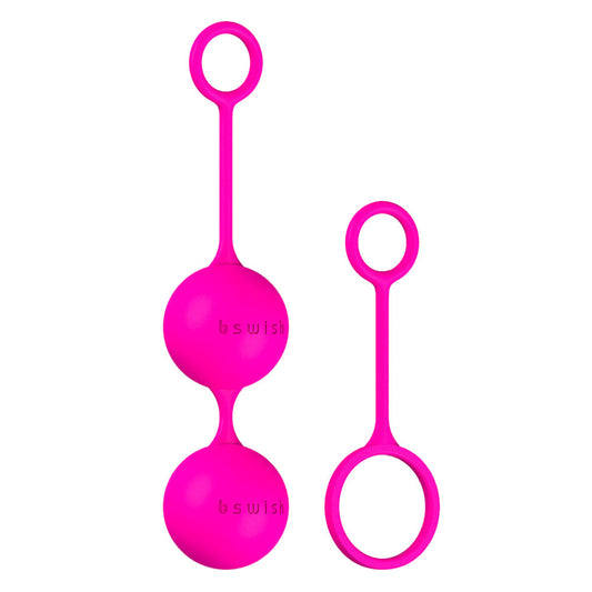 Bswish Bfit Love Balls, smooth purple weighted orgasm balls for pelvic floor exercise.