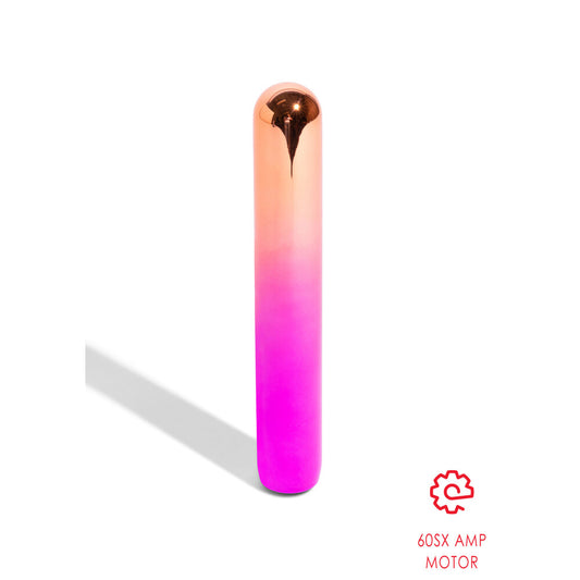 Aluminium rumba warming vibe from nu sensuelle, a standard vibrator with a sleek metallic finish.