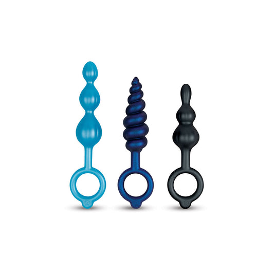 A colourful collection of b-vibe beaded anal probes, designed for pleasure and exploration.