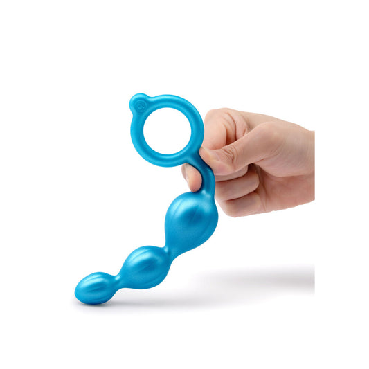 A beaded anal probe bundle from B-Vibe, featuring multiple sizes and textures.