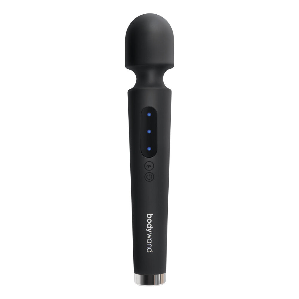 Bodywand power wand, 12 inches long, a smooth grey massager for ultimate relaxation.