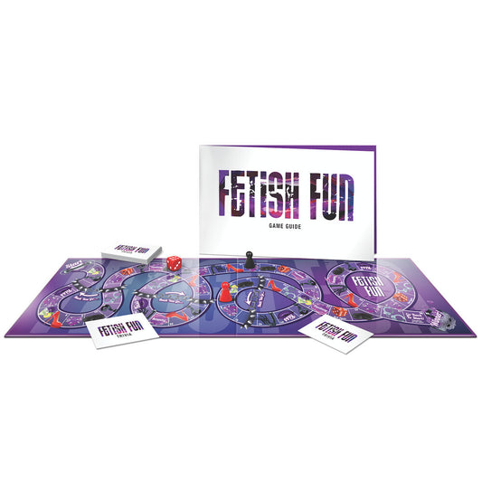 Creative Conceptions' 'Fetish Fun' board game box with dice and playing cards.