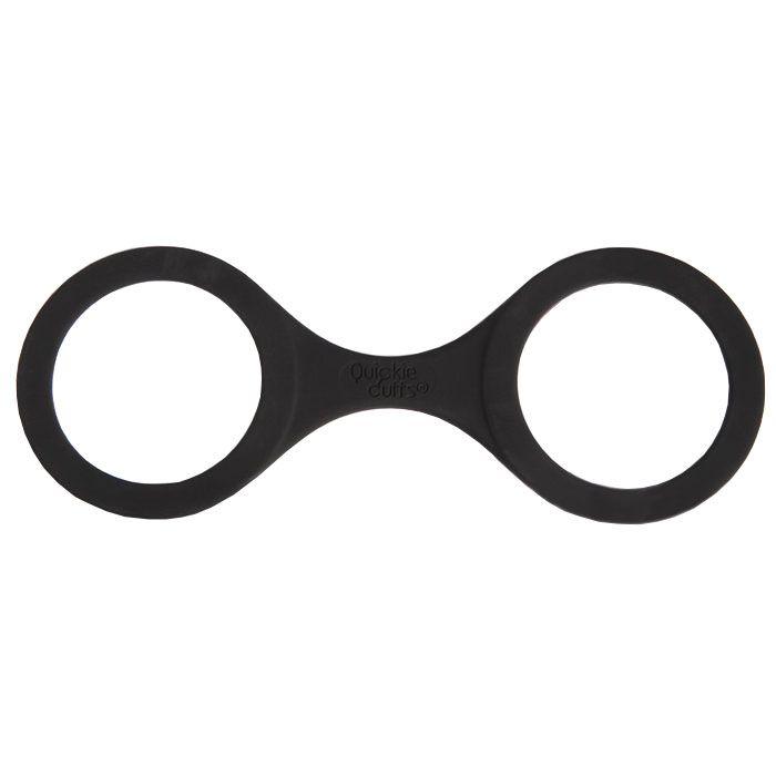 id lube quickie cuffs in medium, metal handcuffs for playful restraint and bondage.