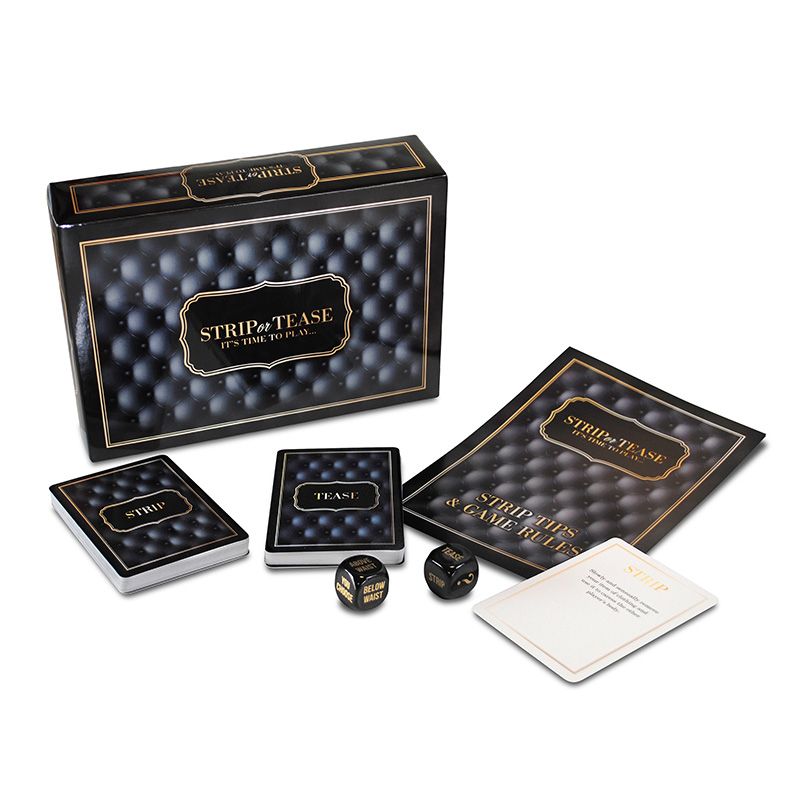 Creative Conceptions 'Strip Or Tease' game packaging, a playful board game for adults.