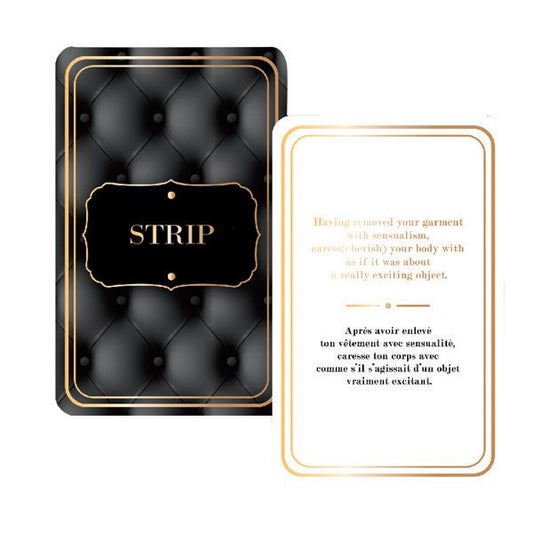 Strip or Tease game box from Creative Conceptions, with a cheeky, playful design.
