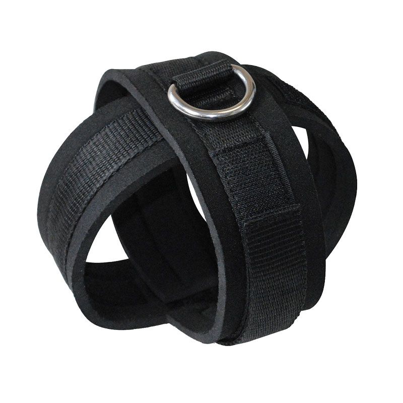 deluxe neoprene cross cuffs for restraint play, a creative conceptions accessory for adults