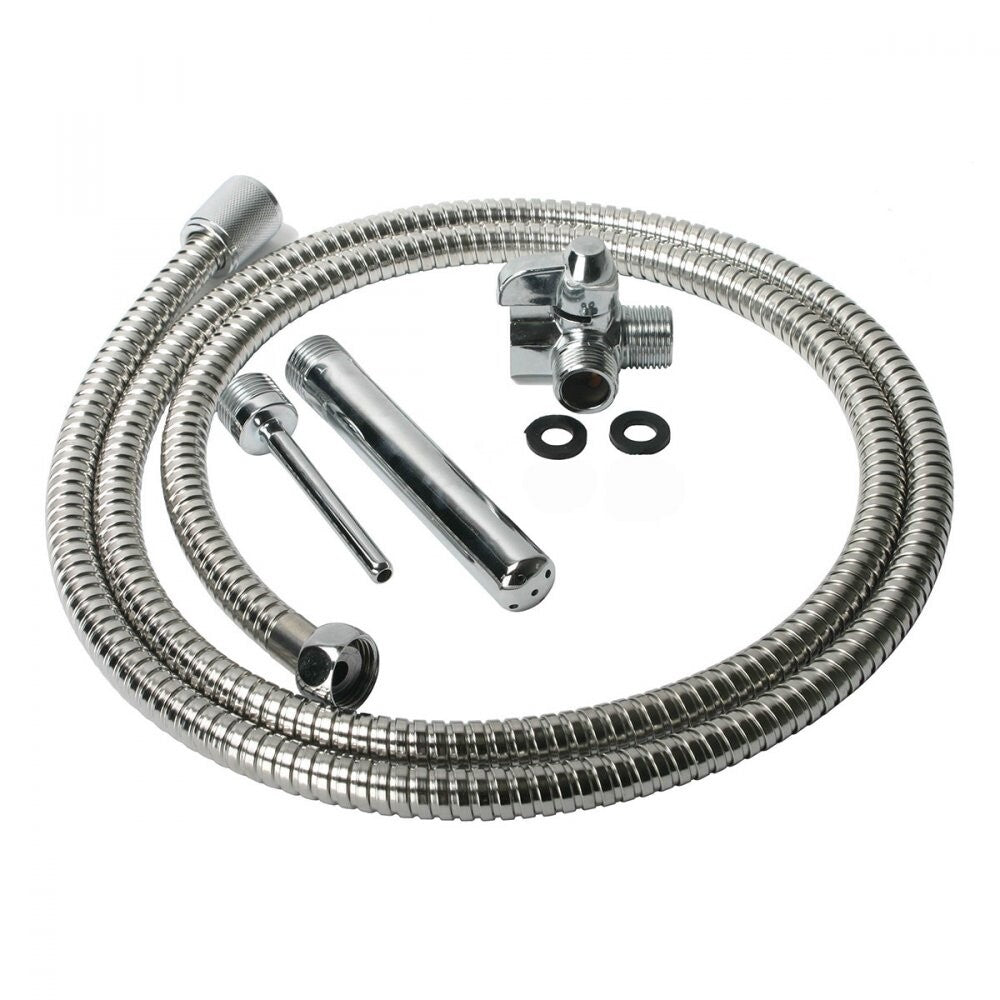 Clean Stream shower enema set with white bag, tubing and nozzle for personal hygiene.