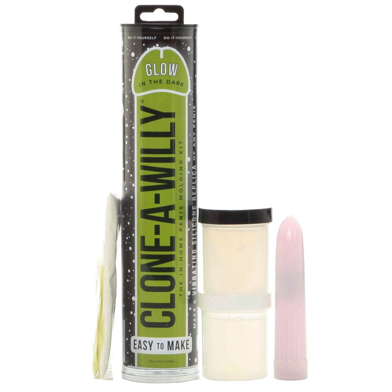 Empire Labs glow in the dark 'clone a willy' moulding kit, for custom fun.
