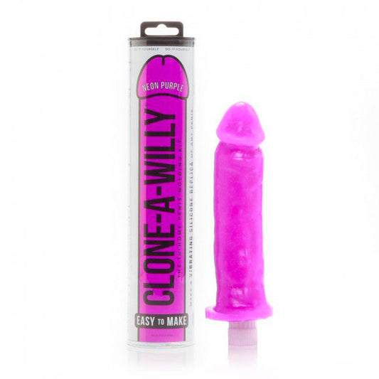 Neon purple silicone vibrator from Empire Labs, a mould-your-own pleasure kit for adults.