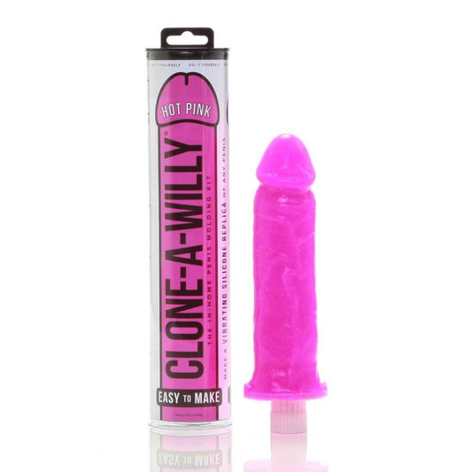 Hot pink, mouldable vibrator kit by Empire Labs for creating a custom willy.