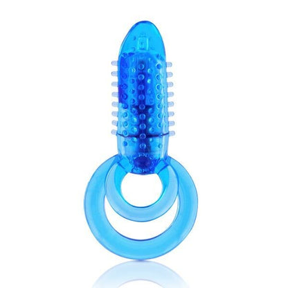 A purple double cock ring vibrator from Screaming O, a love ring for added pleasure.