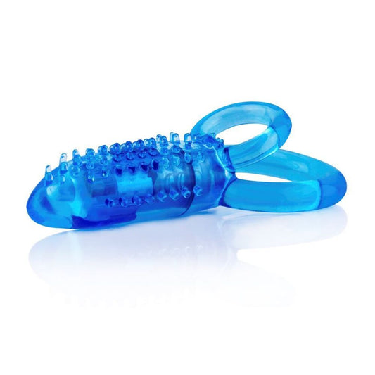 Purple Screaming O DoubleO 8 vibrating love ring, designed for enhanced pleasure and performance.