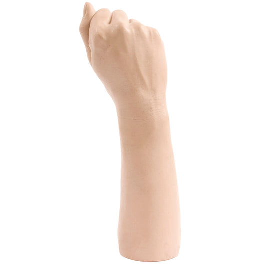 Realistic flesh-toned fist dildo with textured knuckles for intense pleasure, made by Doc Johnson.