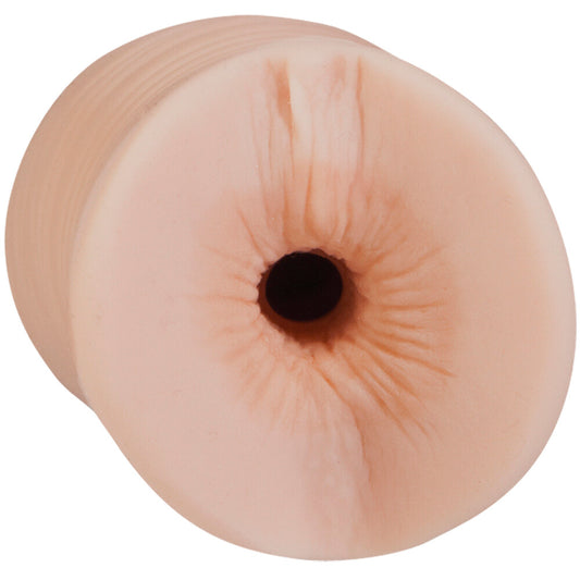Doc Johnson Bobbi Star arse masturbator, realistic texture, pink and flesh-toned, for solo pleasure.