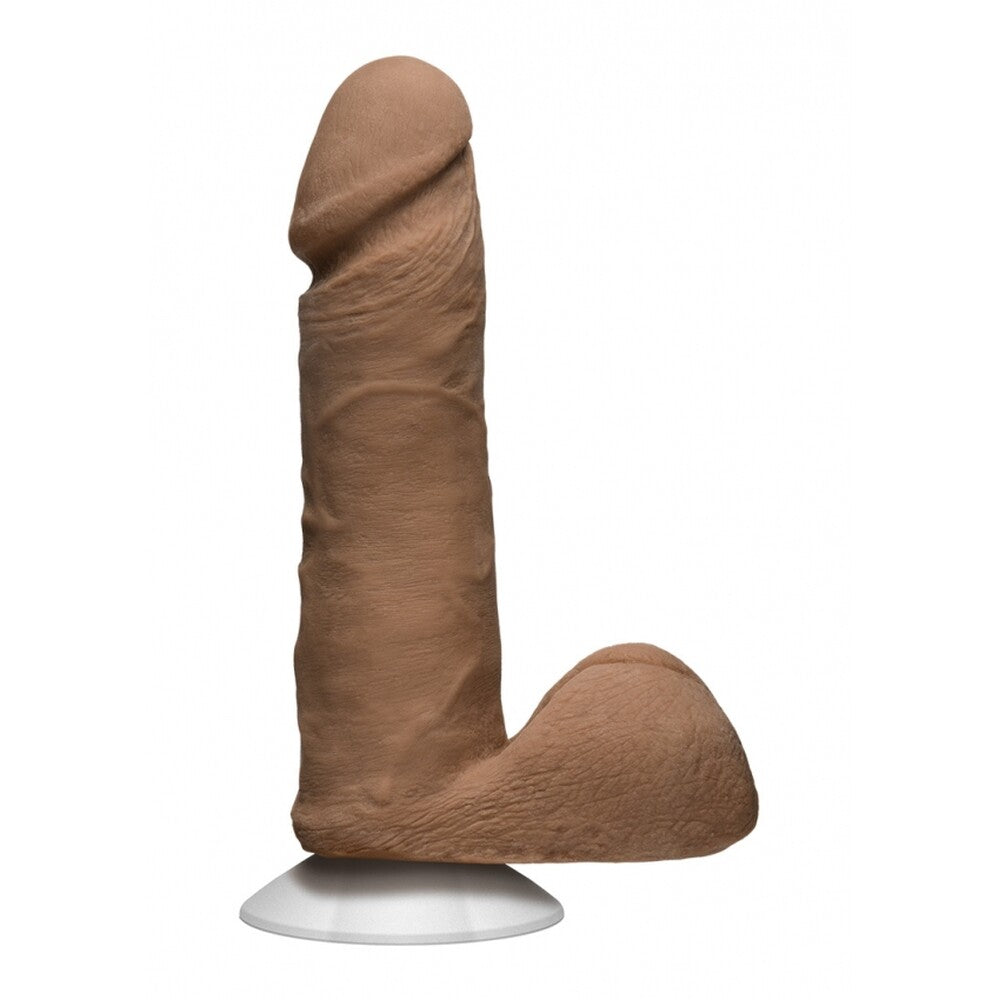 doc johnson noches latinas ur3 realistic dildo, eight inches, skin-tone colour, lifelike texture.