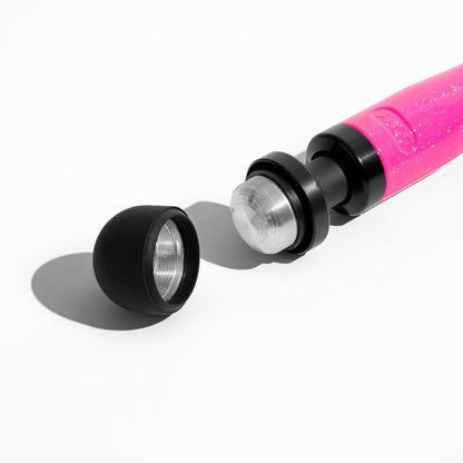 Hot pink, die-cast Doxy Wand Massager (rechargeable), perfect for targeted muscle relief
