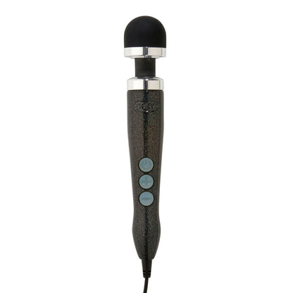 Doxy Wand Massager Number 3 in a black disco finish, a wand massager for personal use.