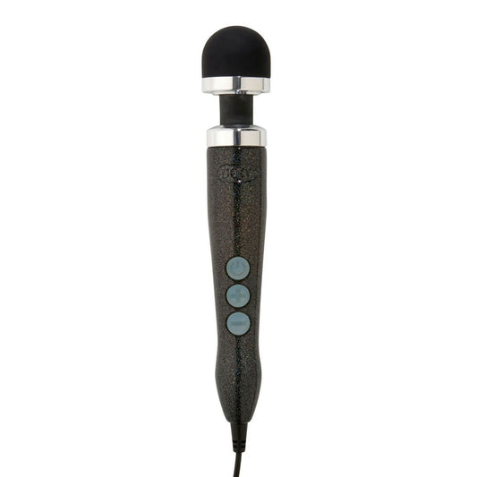 Doxy Wand Massager Number 3 in a black disco finish, a wand massager for personal use.