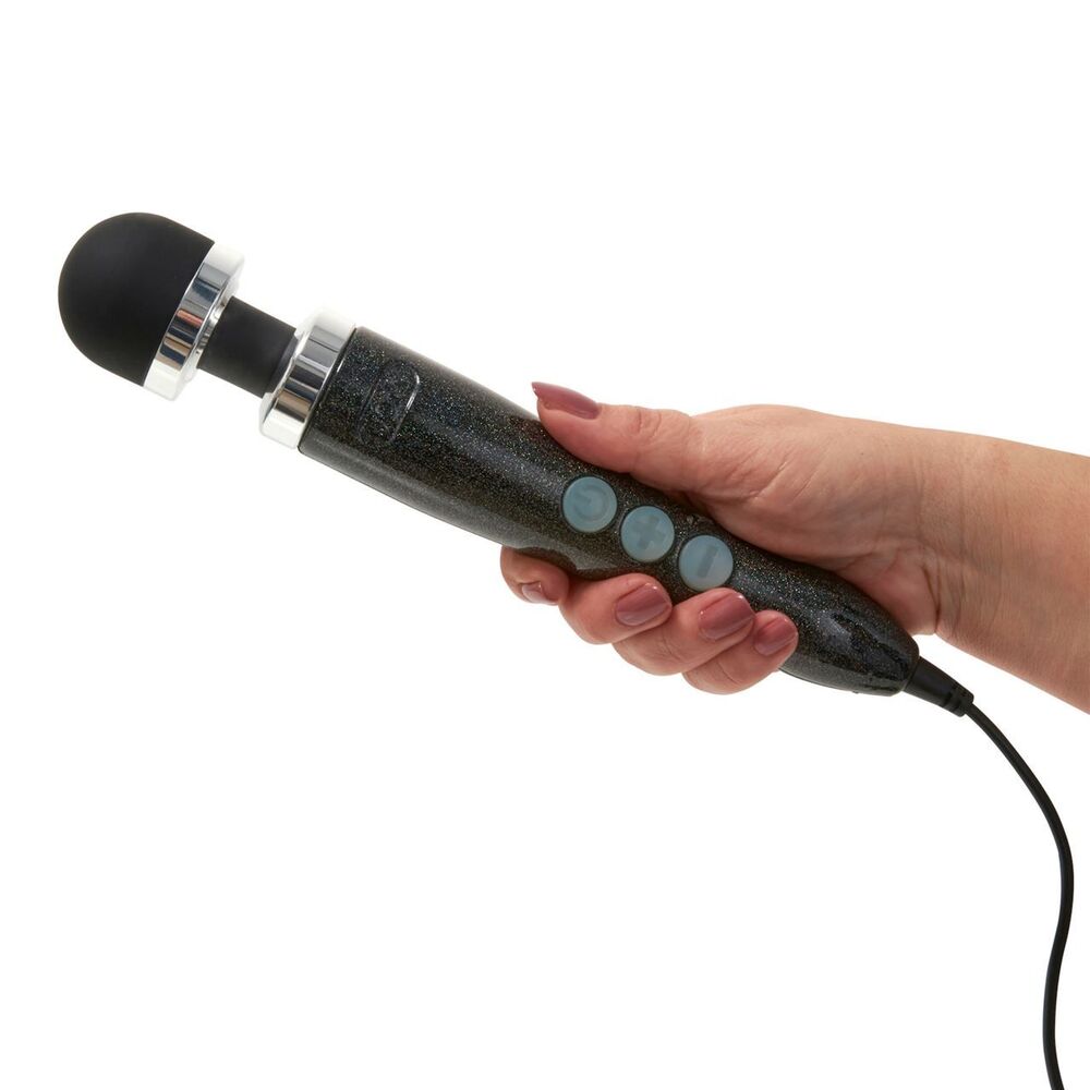 Doxy Wand Massager Number 3 in a disco black finish, a powerful personal massager.