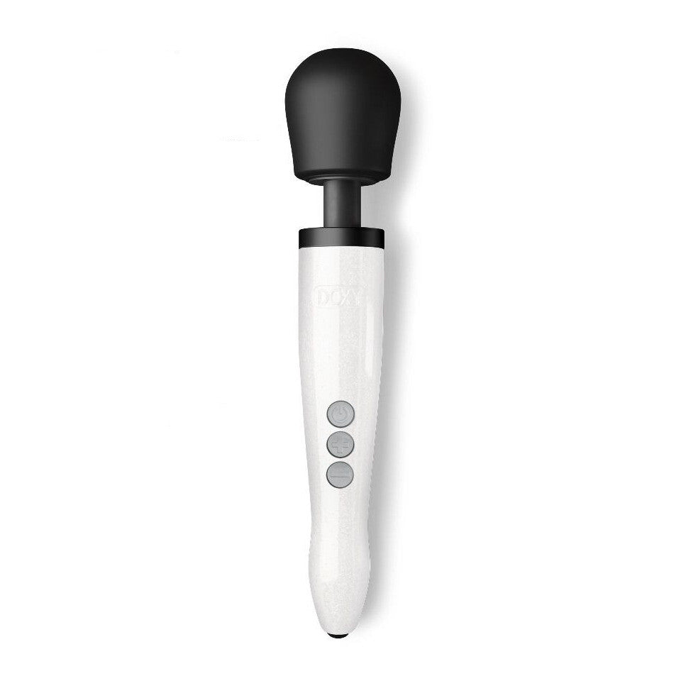 A sparkly star dust Doxy die cast wand massager, rechargeable and ready for use.