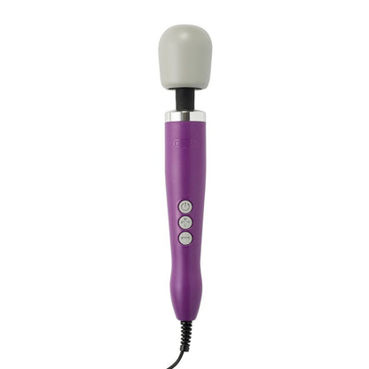 Purple doxy wand massager for targeted muscle relaxation, shown in a studio setting.